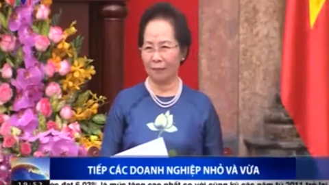 Phó Chủ tịch nước Nguyễn Thị Doan tiếp Đoàn doanh nhân, doanh nghiệp tiêu biểu