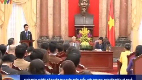 Đoàn doanh nhân, doanh nghiệp diện kiến Chủ tịch nước Trương Tấn Sang