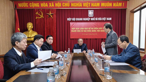 VINASME: Tổ chức họp Ban Lãnh đạo để dự kiến giới thiệu người ứng cử ĐBQH khóa XVI