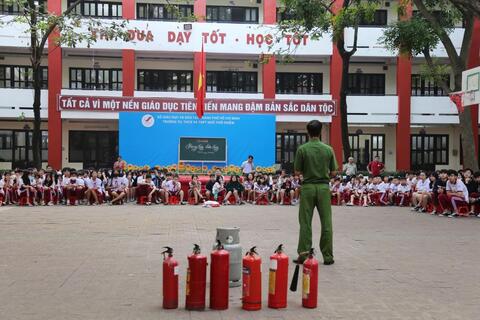 Amcrest security camera in white color