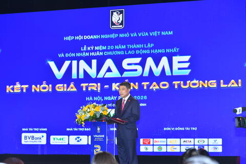 Toàn văn phát biểu của Thủ tướng Lê Minh Hưng tại lễ kỷ niệm 20 năm thành lập Hiệp hội Doanh nghiệp nhỏ và vừa Việt Nam
