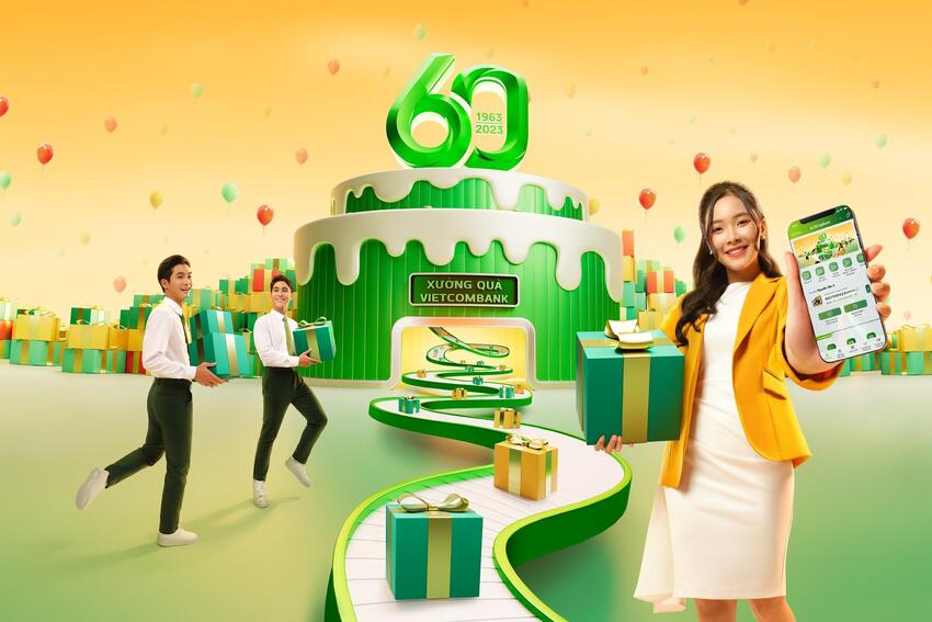 Tuần lễ sinh nhật Vietcombank – Giao dịch là có quà