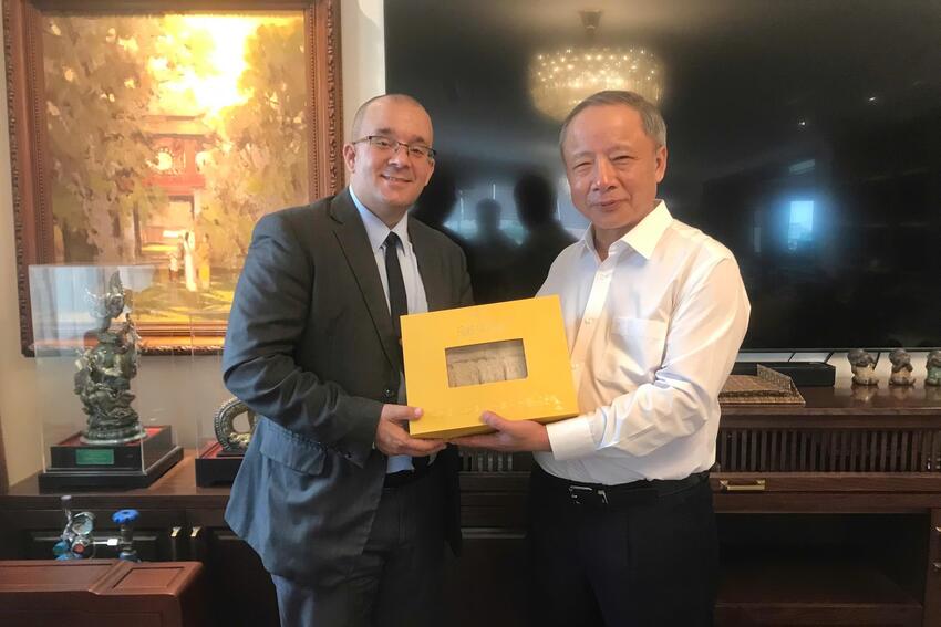 TS. Nguyễn Văn Thân tiếp đại diện Đại sứ quán Cuba tại Việt Nam