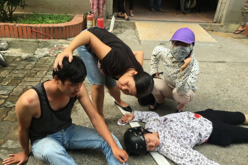 Tranh chấp kiểu côn đồ tại một chung cư ở Hà Nội