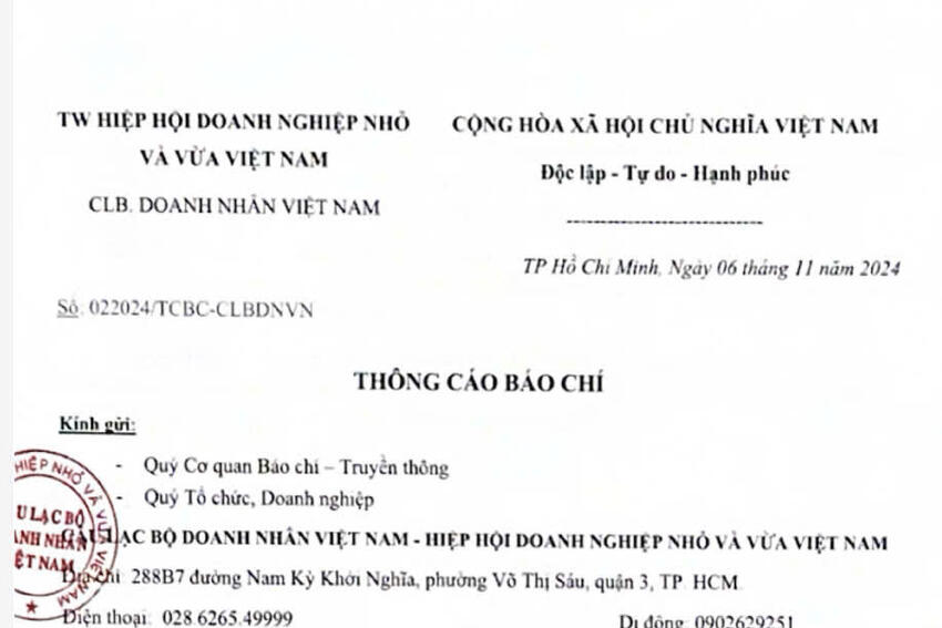 Thông cáo báo chí