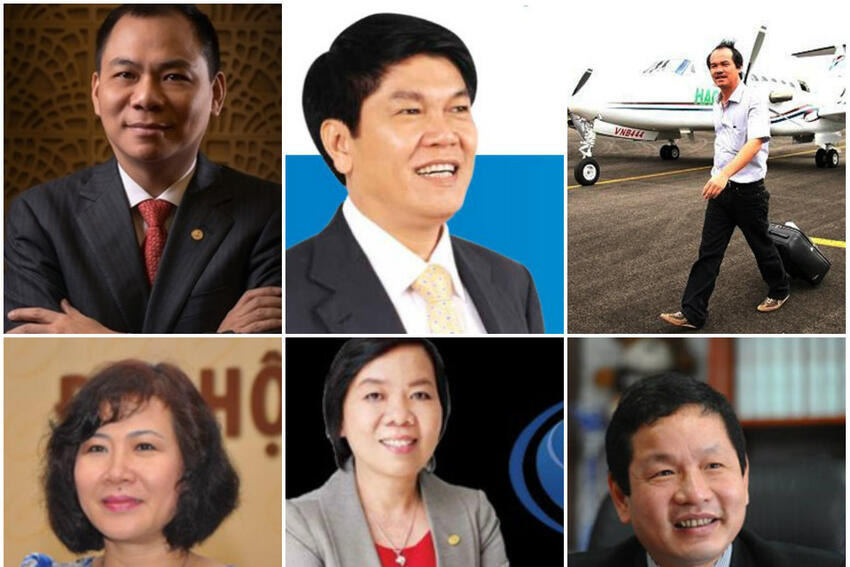 Top 10 người giàu nhất Việt Nam trên TTCK năm 2015