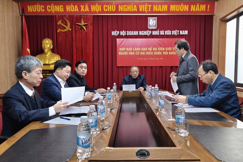 VINASME: Tổ chức họp Ban Lãnh đạo để dự kiến giới thiệu người ứng cử ĐBQH khóa XVI