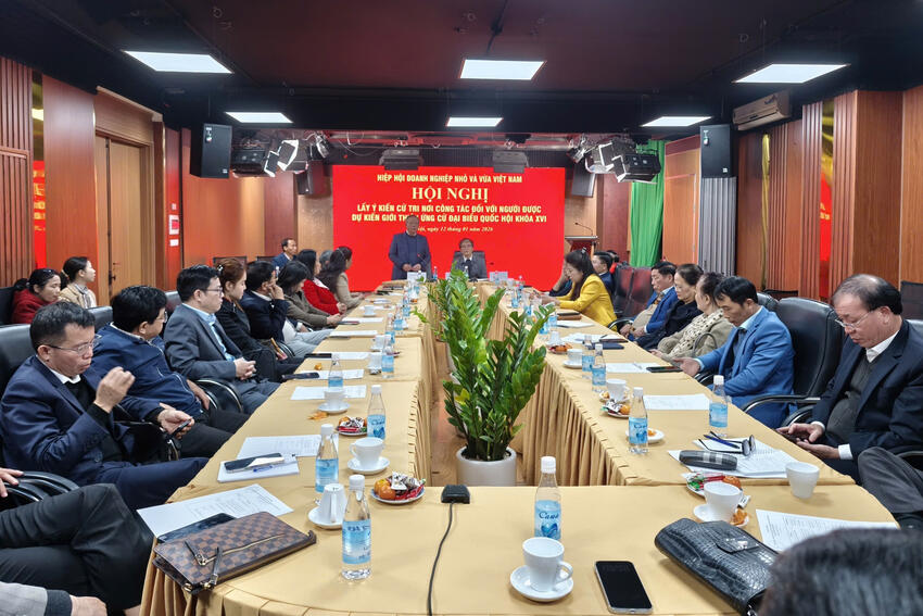 VINASME: Tổ chức Hội nghị lấy ý kiến cử tri nơi công tác đối với người được dự kiến giới thiệu ứng cử ĐBQH khóa XVI