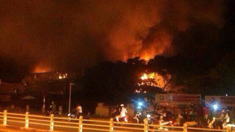 cháy, quán bar, Yên Phụ, Hà Nội