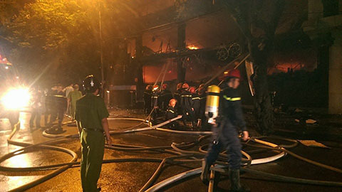 cháy, quán bar, Yên Phụ, Hà Nội