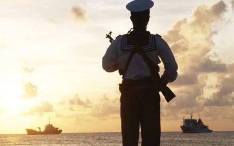 Chiến sĩ hải quân Việt Nam tại quần đảo Trường Sa.