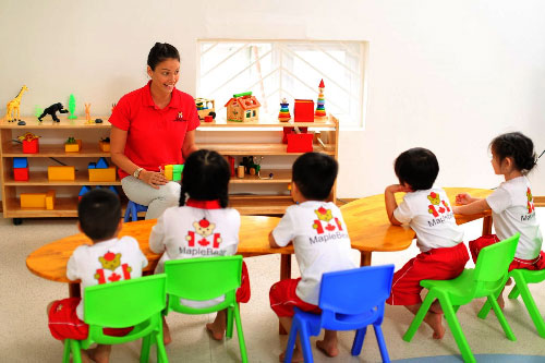 Từ 1/8 các trường mầm non có vốn đầu tư nước ngoài sẽ được nhận trẻ dưới 5 tuổi. Ảnh: Thế Đan
