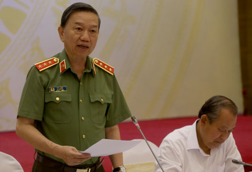 Thượng tướng Tô Lâm, Bộ trượng Bộ Công an.Ảnh: Bá Đô