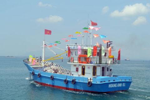 Mẫu tàu cá vỏ thép do SBIC đóng